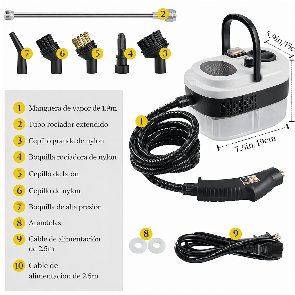 SteamForce - Limpieza profunda con solo apretar un botón