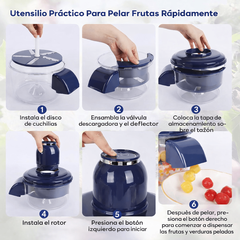 PeelPro - Pela ajo y frutas en 20 segundos, sin esfuerzo
