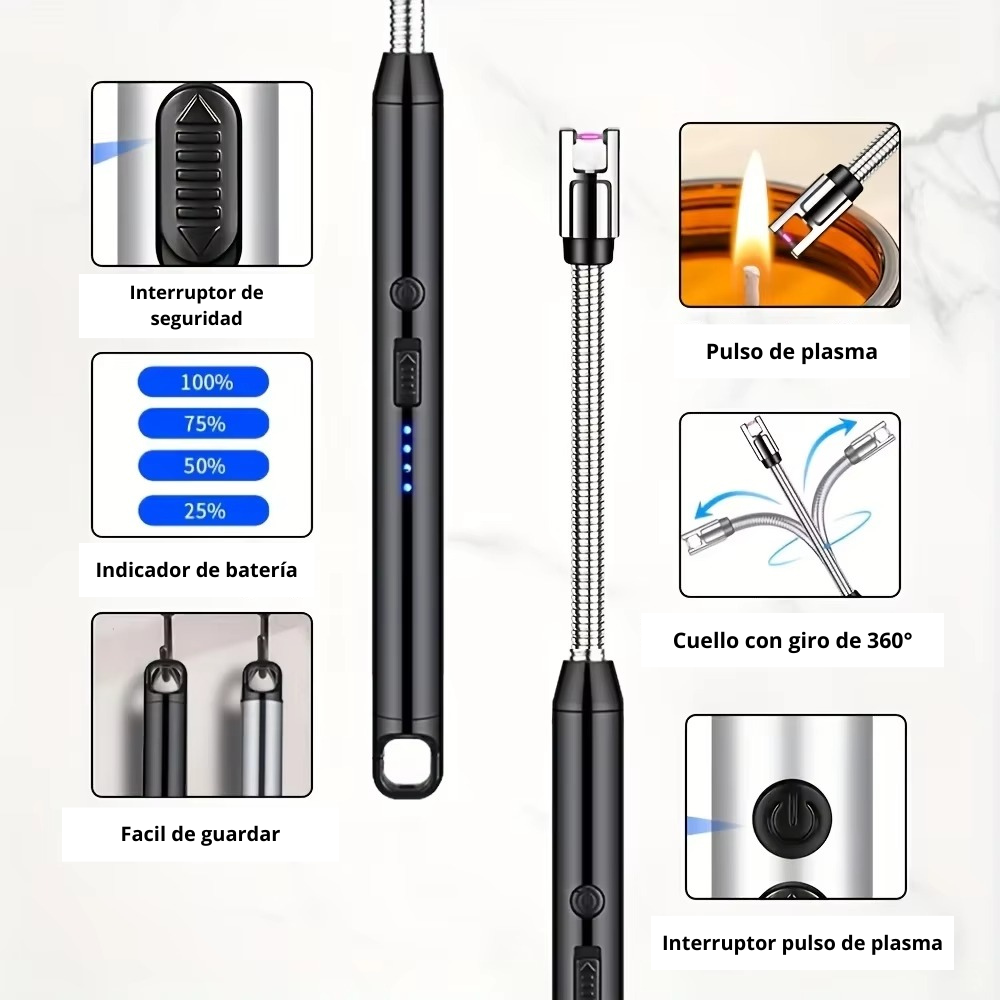 Encendedor Eléctrico Recargable USB