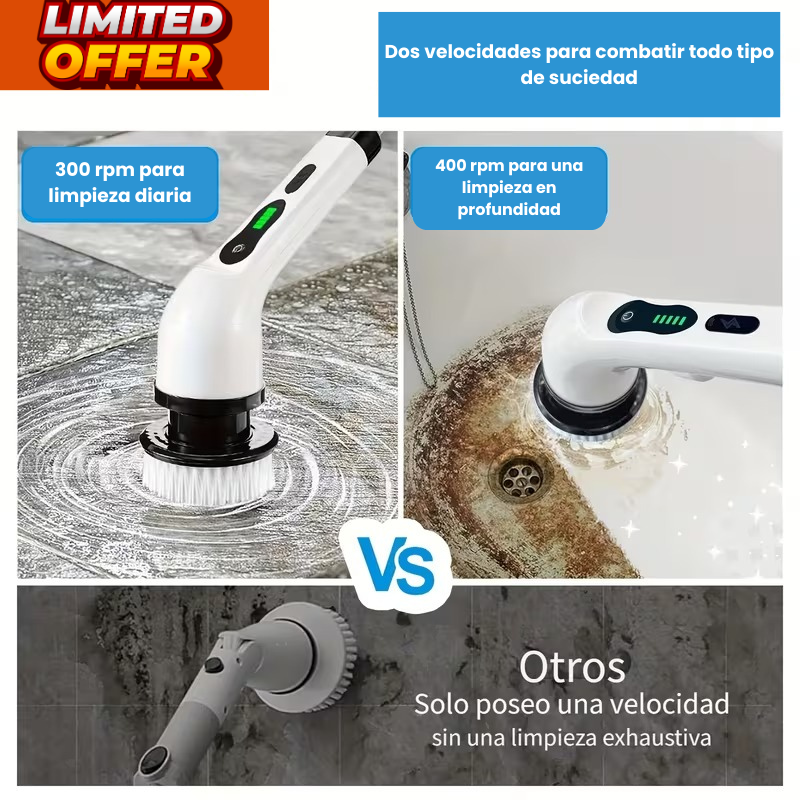Cepillo Eléctrico de Limpieza 7 en 1