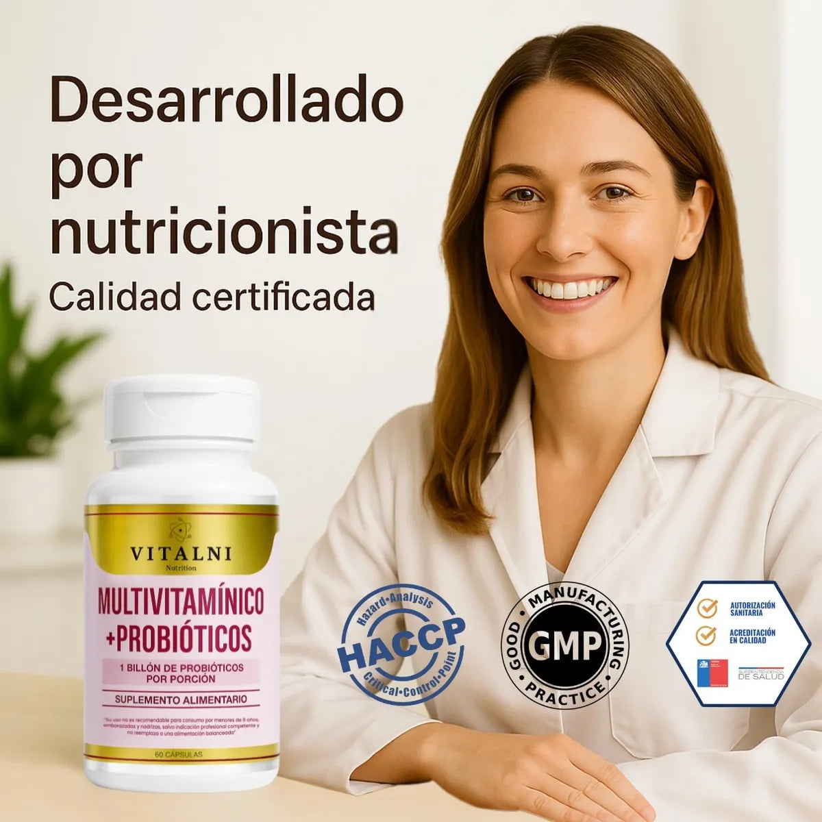 Multivitaminico+Probioticos Vitalni® 60 comprimidos