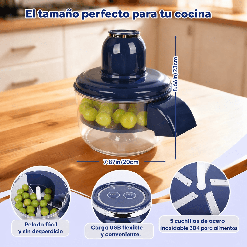 PeelPro - Pela ajo y frutas en 20 segundos, sin esfuerzo