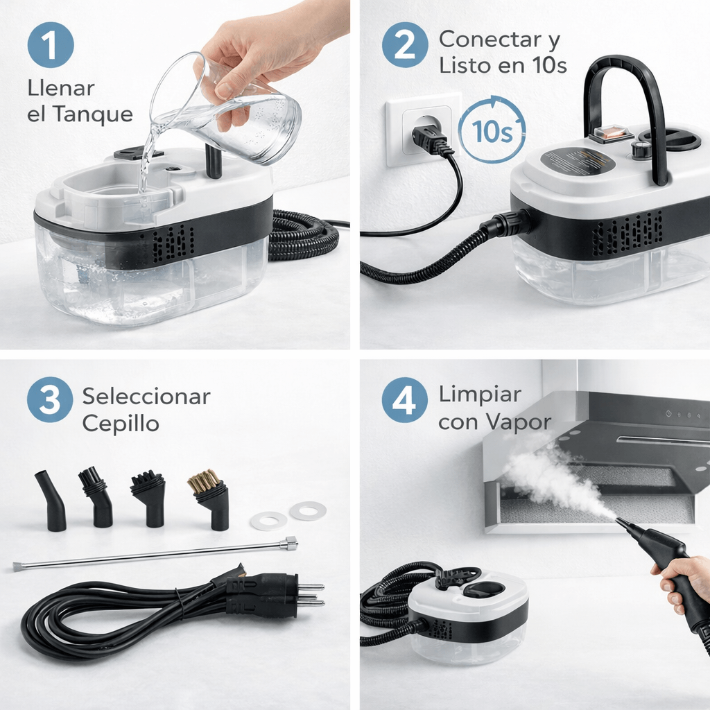 SteamForce - Limpieza profunda con solo apretar un botón