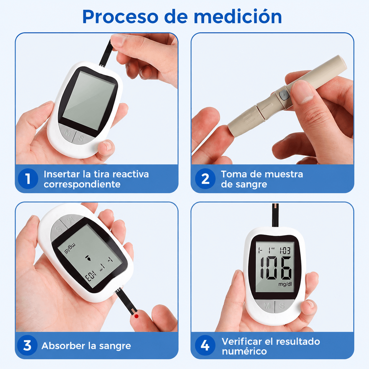 PrecisionGluco - Resultados exactos en segundos, desde casa