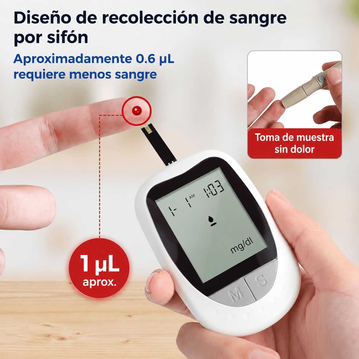 PrecisionGluco - Resultados exactos en segundos, desde casa