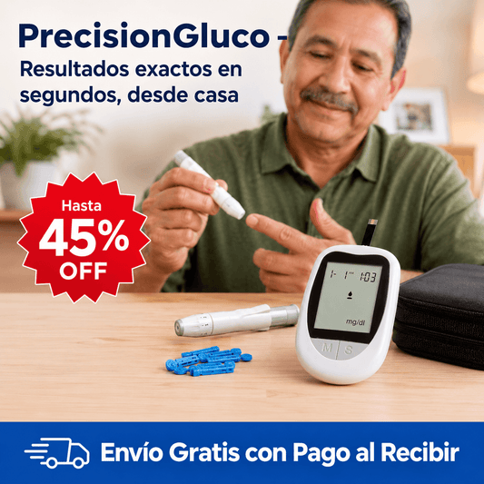 PrecisionGluco - Resultados exactos en segundos, desde casa