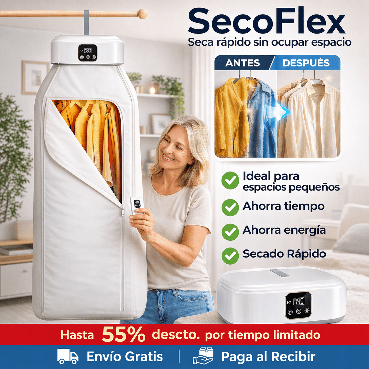 SecoFlex - Seca rápido sin ocupar espacio