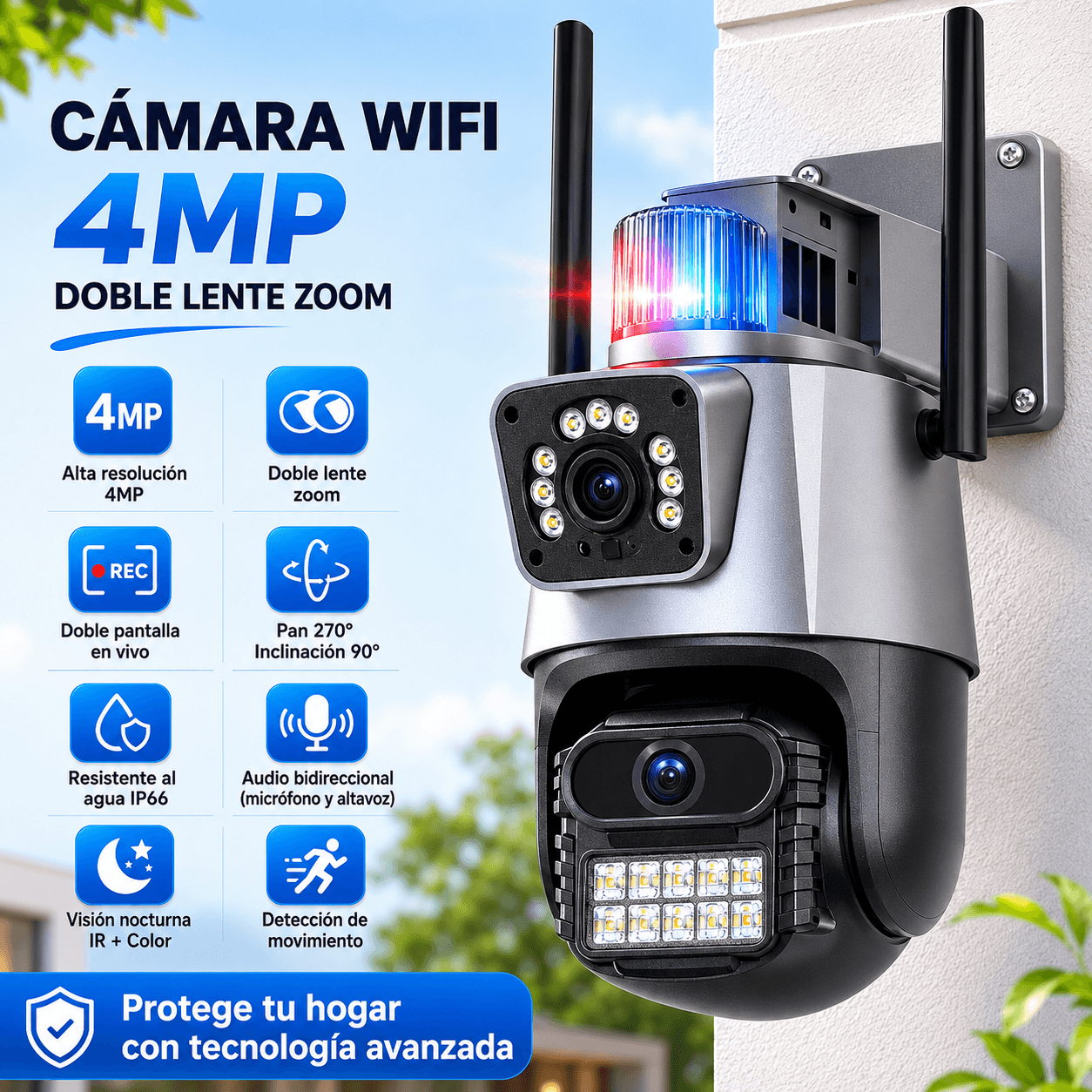 SecureCam Pro - Vigila tu hogar 24/7