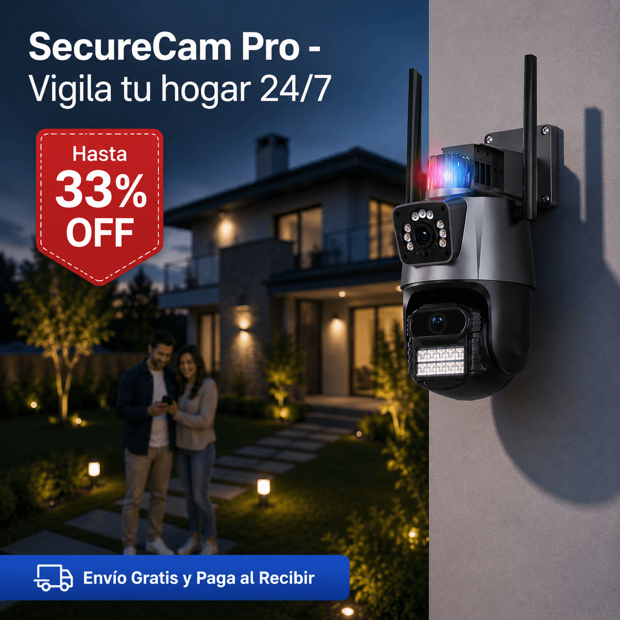 SecureCam Pro - Vigila tu hogar 24/7