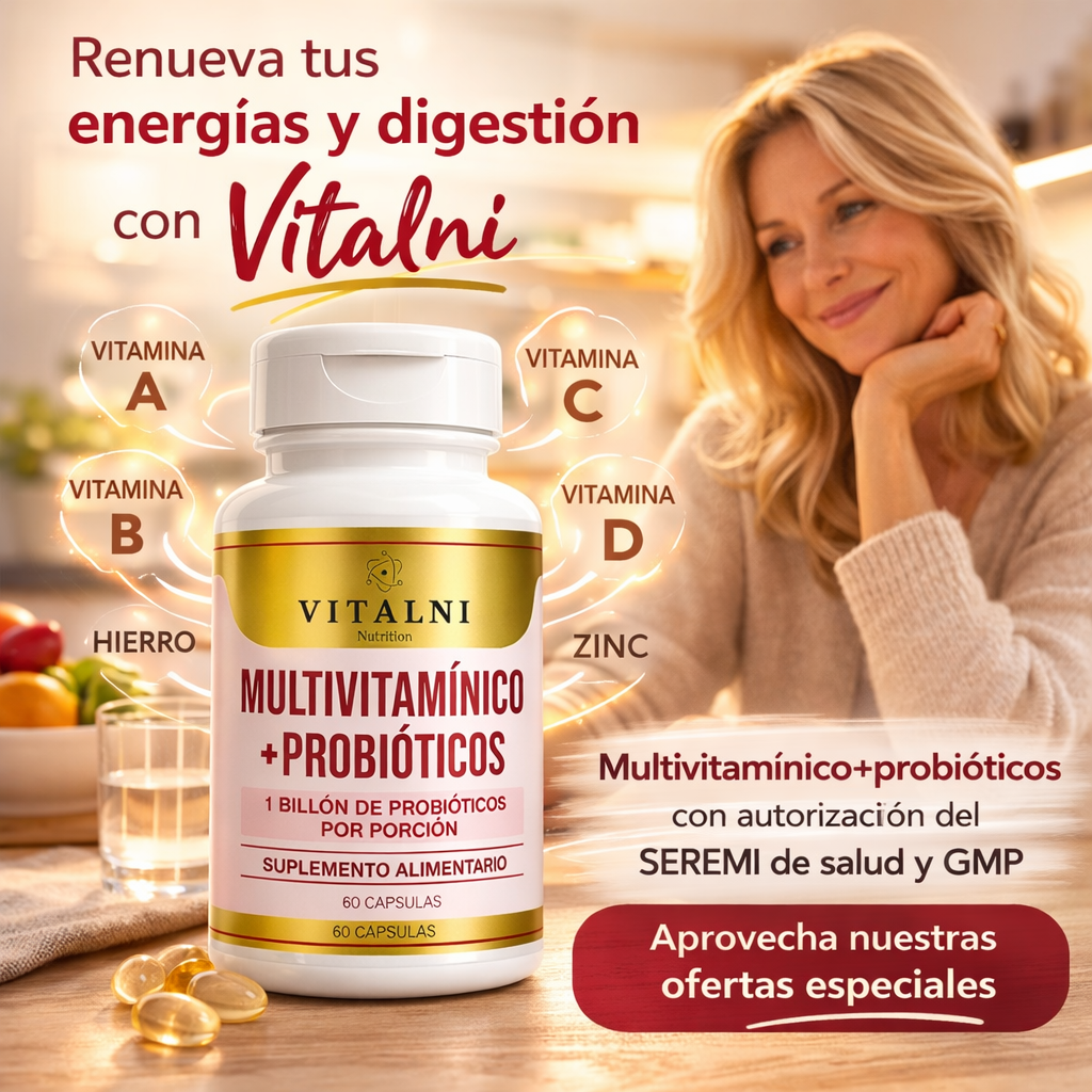 Multivitaminico+Probioticos Vitalni® 60 comprimidos