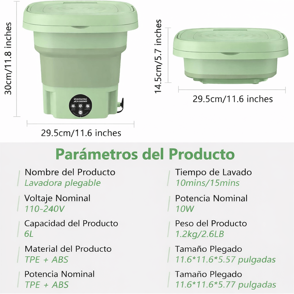 MiniWash Pro - Ropa limpia sin Lavadoras Grandes