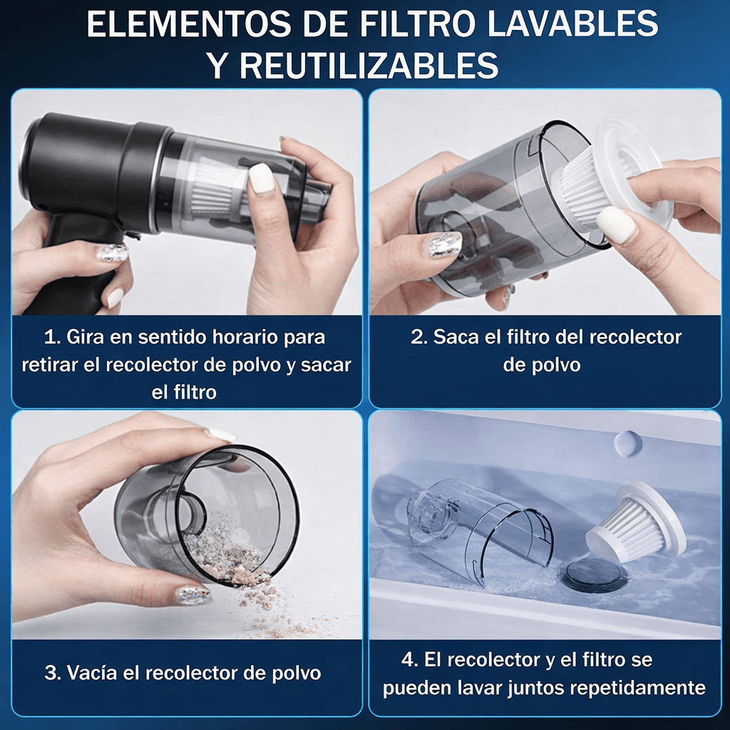 VacuPro Mini - Limpia cualquier rincón en segundos