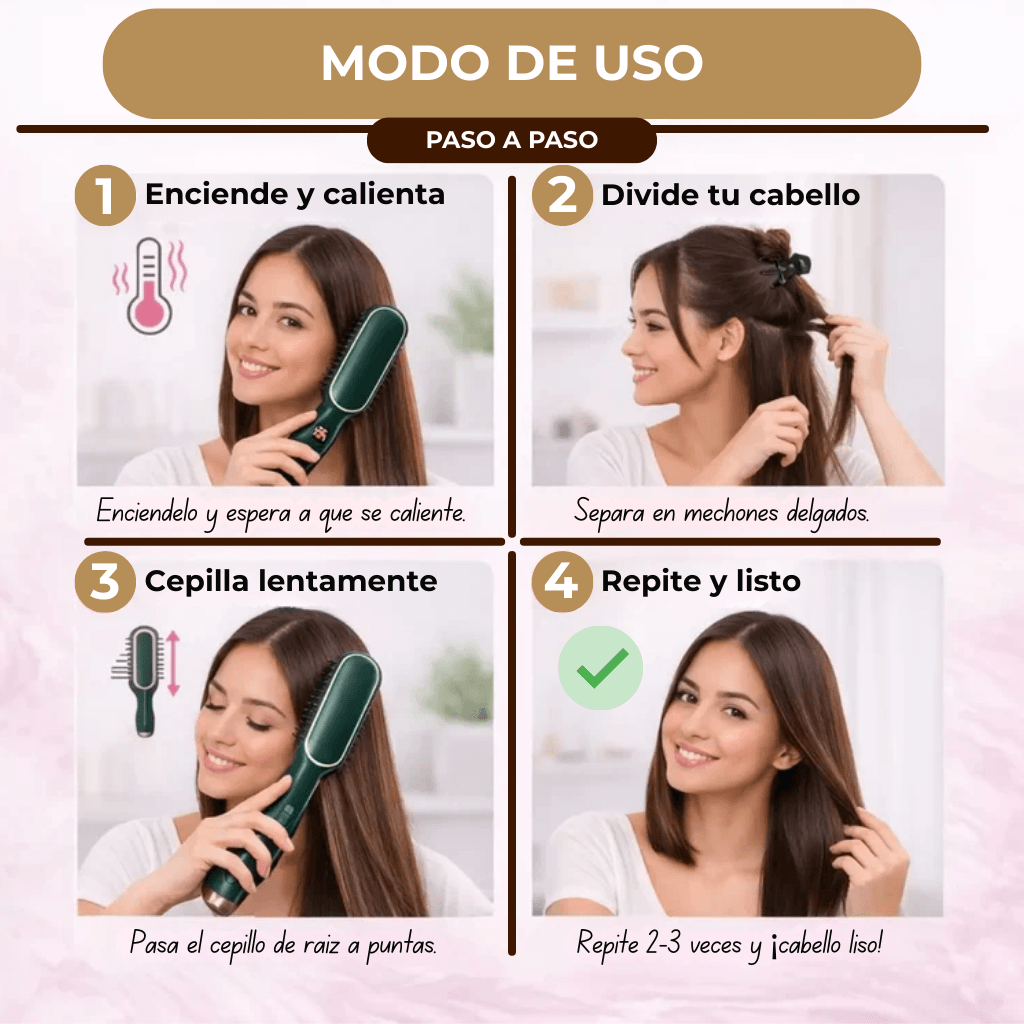GlossWave - Cabello liso y brillante en 10 segundos
