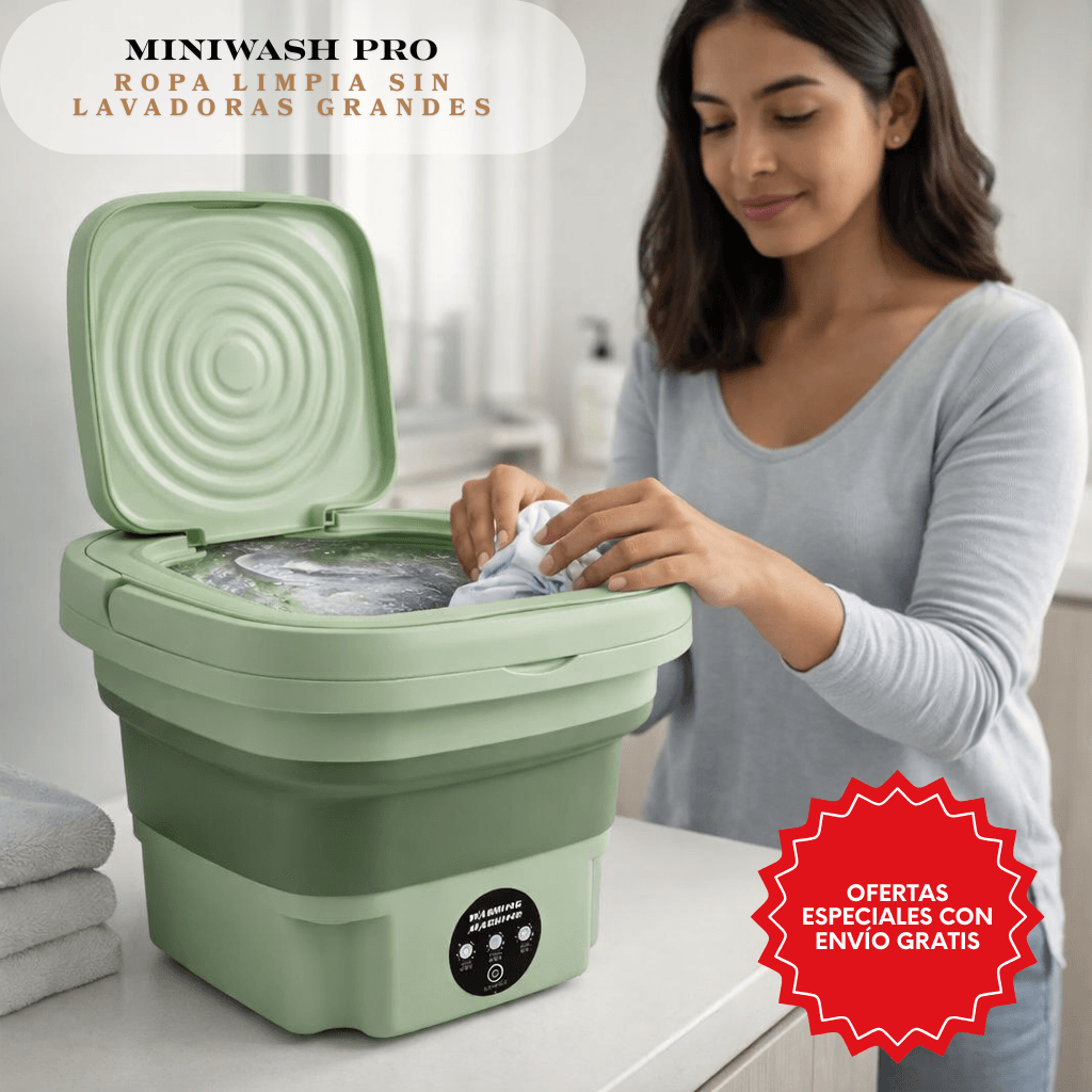 MiniWash Pro - Ropa limpia sin Lavadoras Grandes