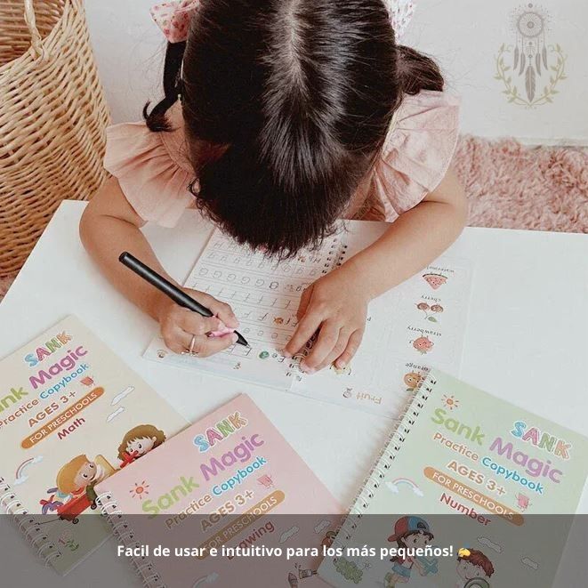 Set de 4 Libros de Caligrafía en Inglés Sank Magic