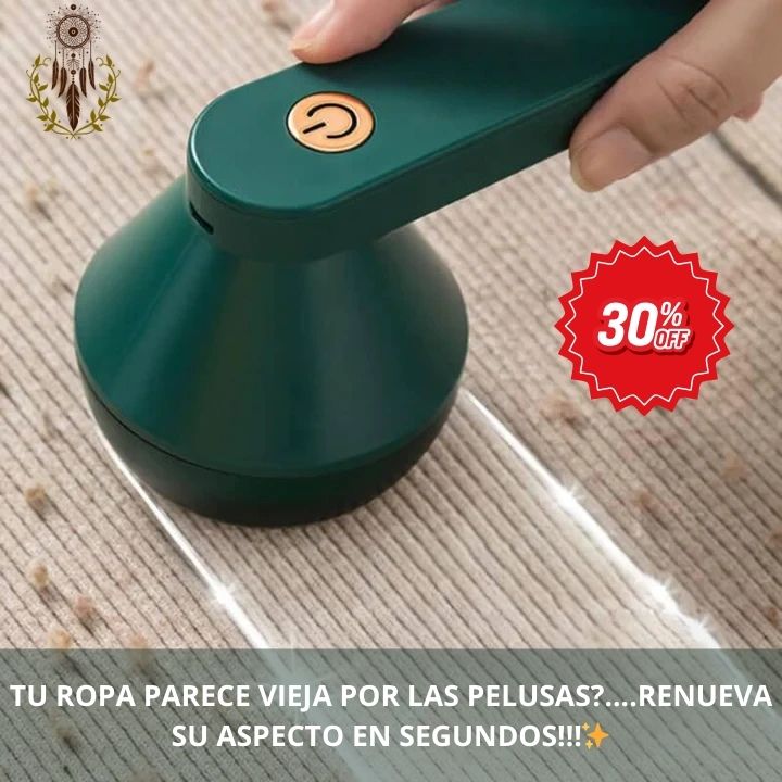 QUITAPELUSAS ELÉCTRICO RECARGABLE (COLOR VERDE)