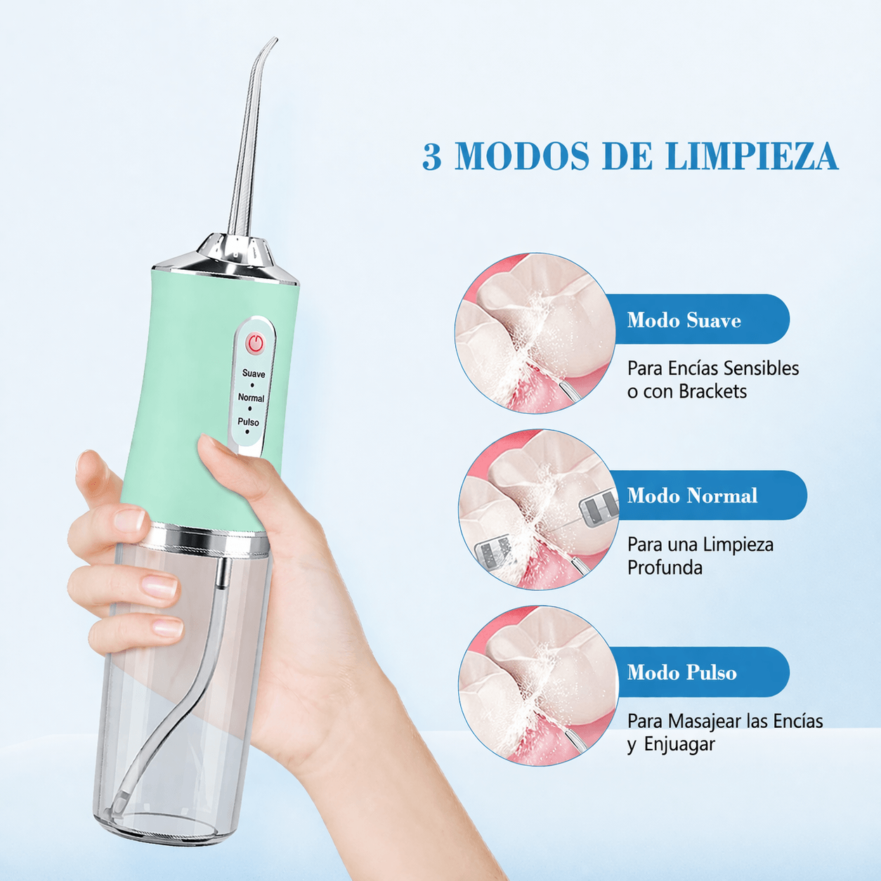 HydraClean Go - Higiene dental profunda donde estés