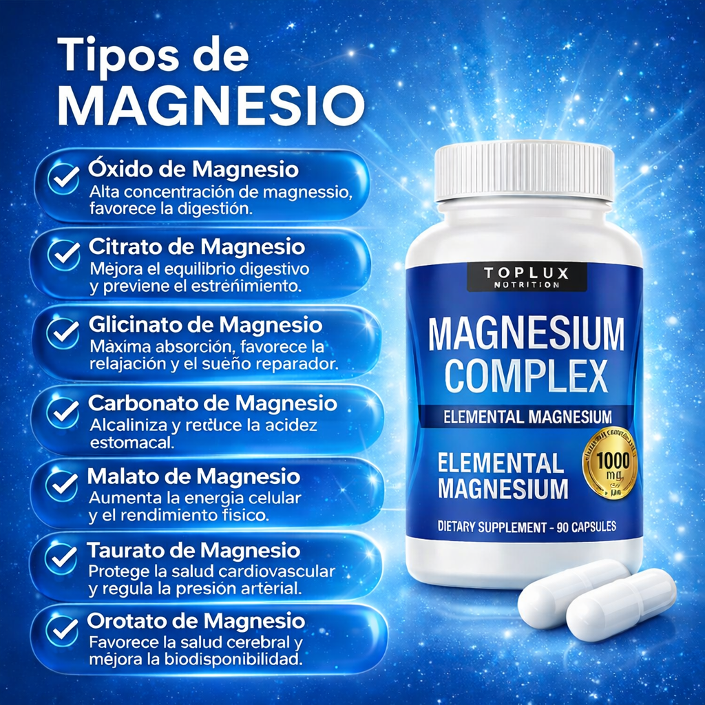 MAGNESIUM COMPLEX 8 MAGNESIOS 60 COMPRIMIDOS - 1000 mg