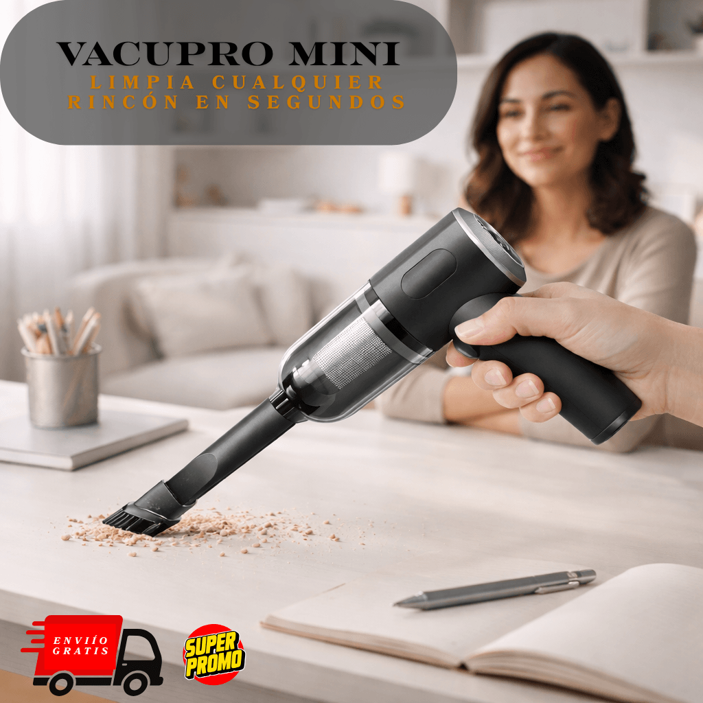 VacuPro Mini - Limpia cualquier rincón en segundos