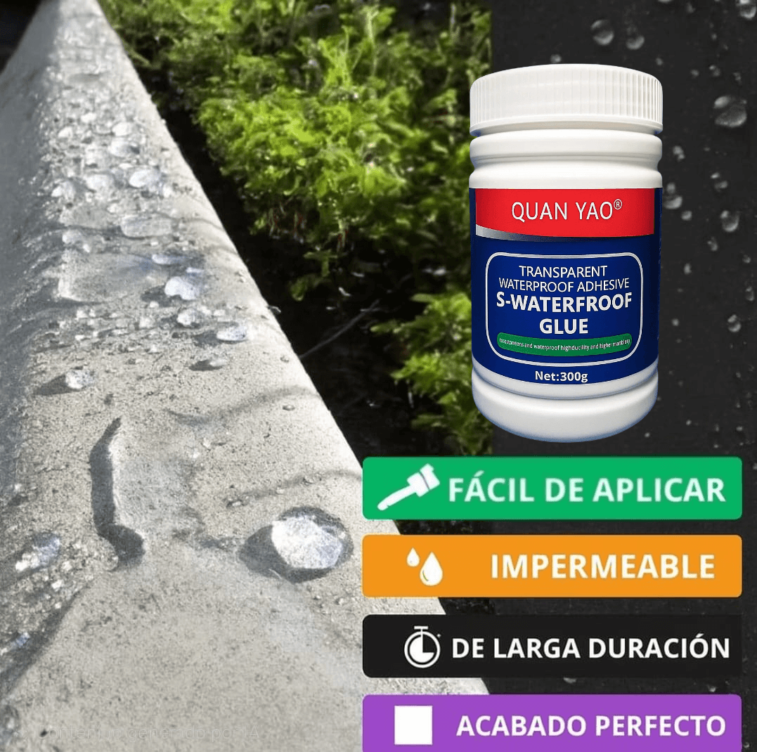 Sellador Adhesivo Impermeable QUAN YAO ® 300 gr — Sella cualquier filtración en 24 horas