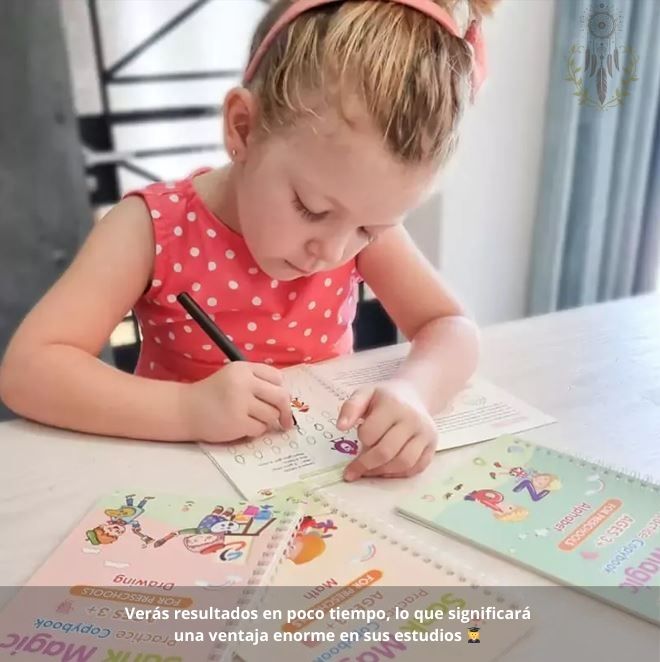 Set de 4 Libros de Caligrafía en Inglés Sank Magic