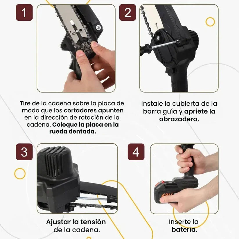 Mini Motosierra Tasbel - Poda fácil sin esfuerzo